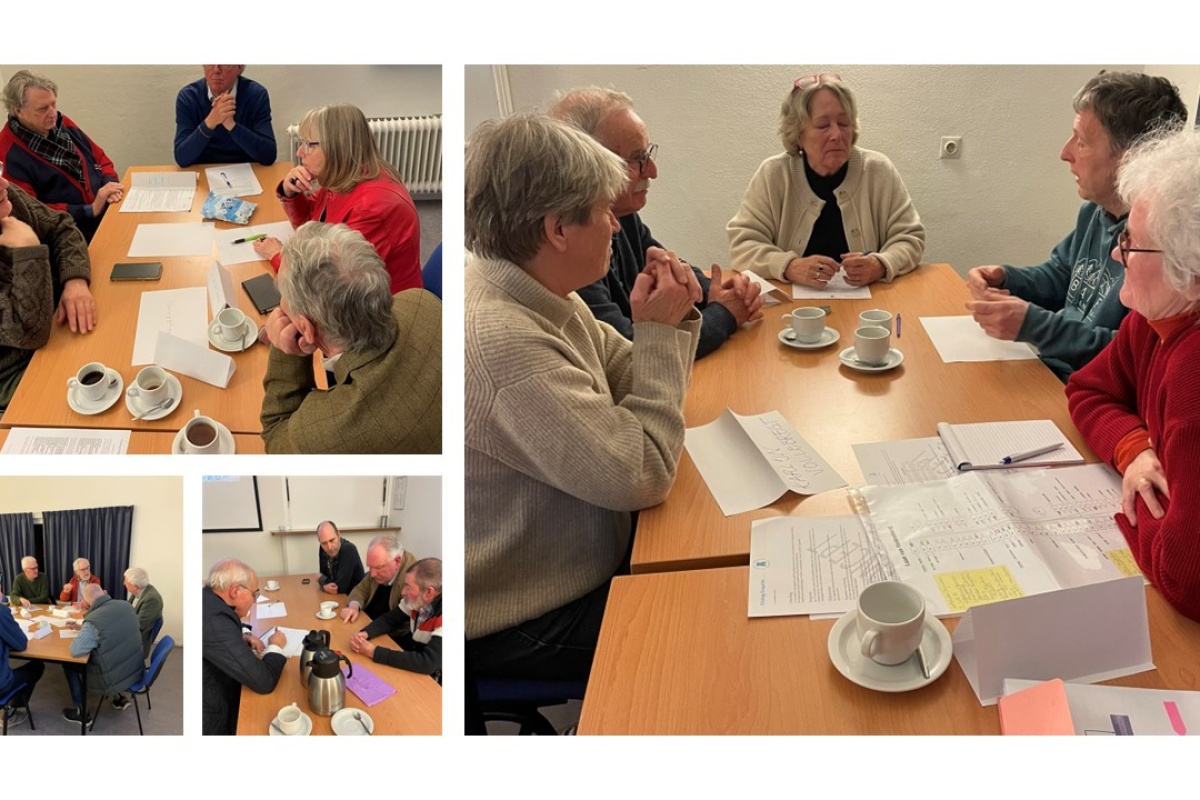 de ledenavond in volle gang