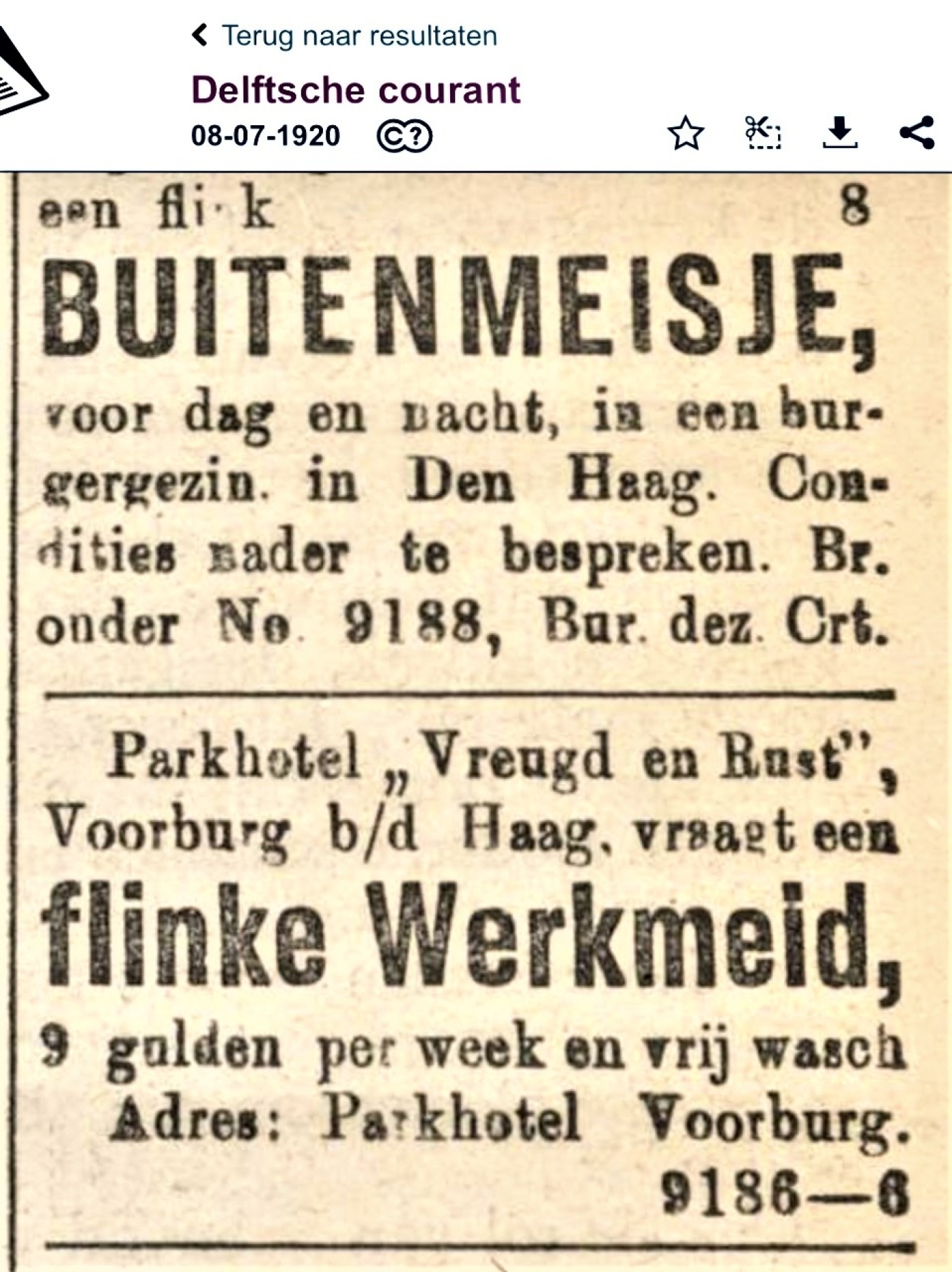 1920 juli 1_Personeel_gezocht_bij_Vreugd_en_rust.jpg