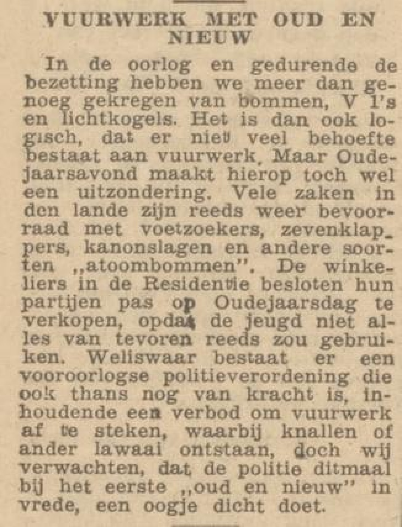 1945 december Vuurwerk met oud en nieuw.jpg