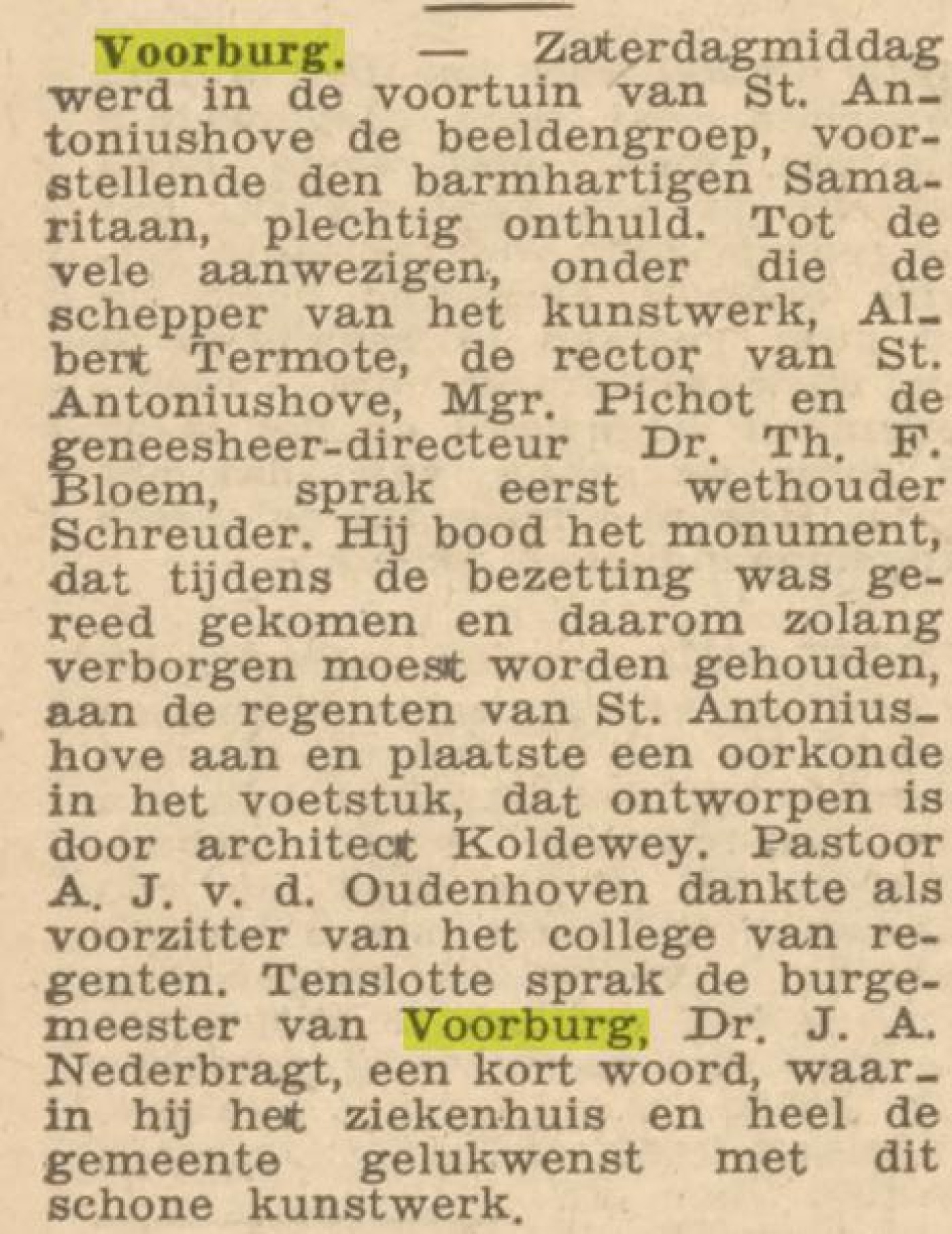 1945 oktober Onthulling_beeldengroep_Barmhartige_Samaritaan.jpg