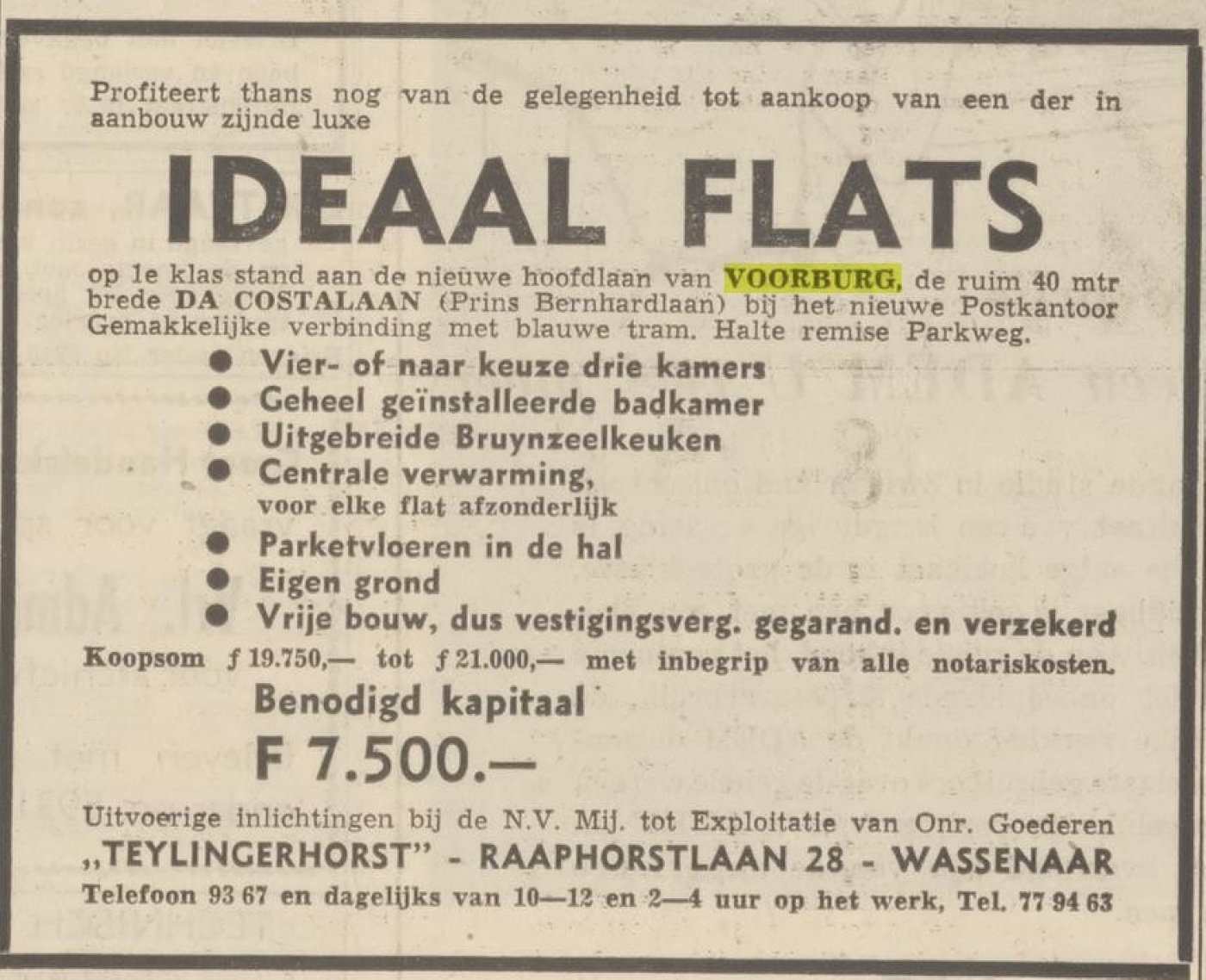 1951 juni Ideaal flats, Het Vaderland, 9-6-1951.jpg