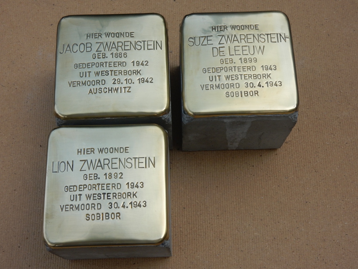 Zwarenstein Jacob-Stolperstein.JPG